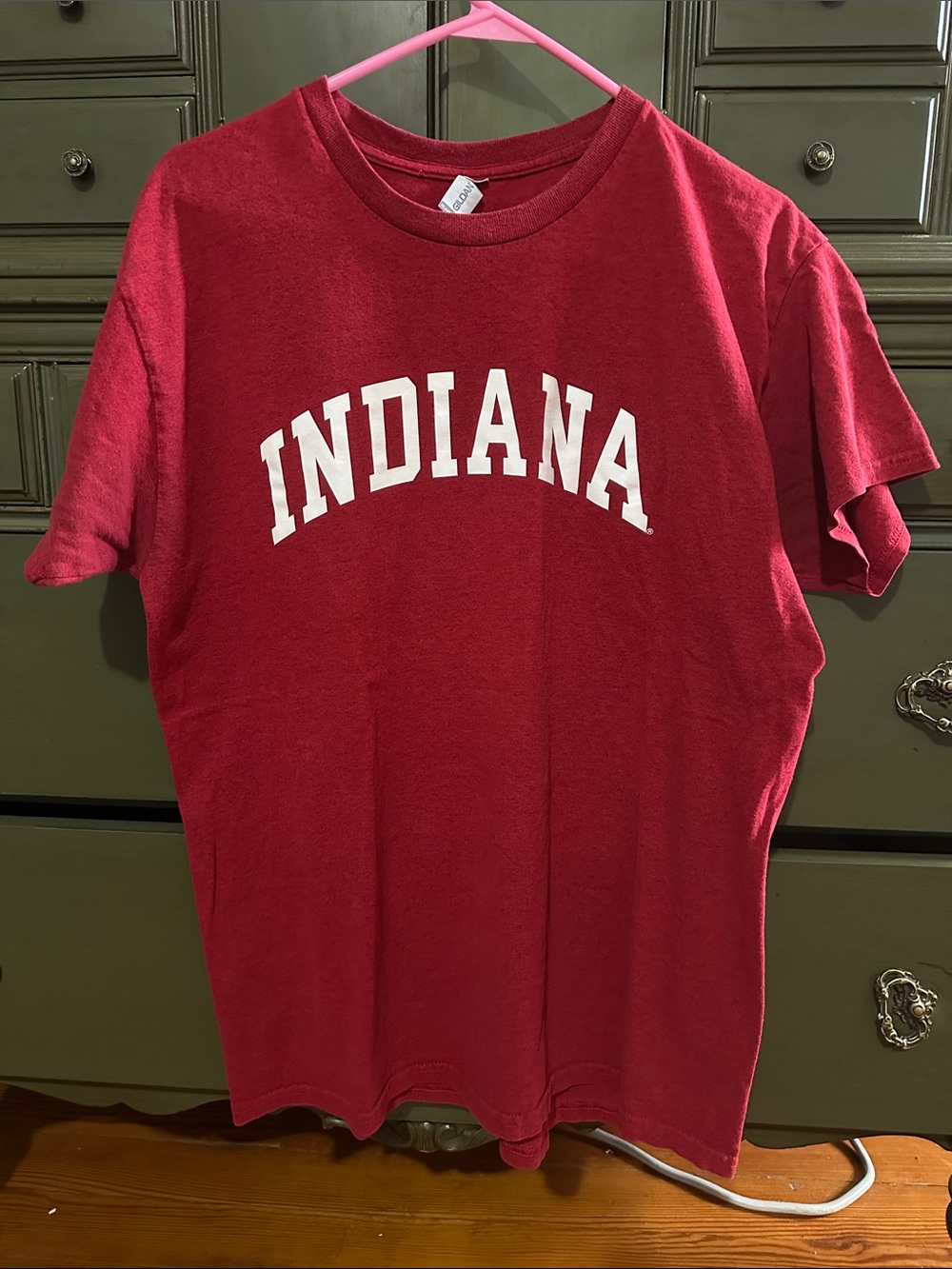 Gildan Red Indiana Short Sleeve Tee